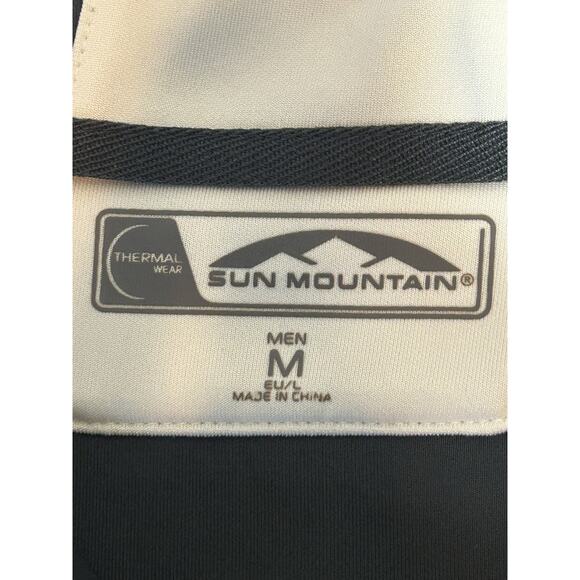 Sun Mountain Men's Golf 1/4 Zip Thermal Wear Pullover Med Charcoal Gray - Picture 5 of 6